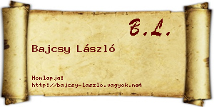 Bajcsy László névjegykártya